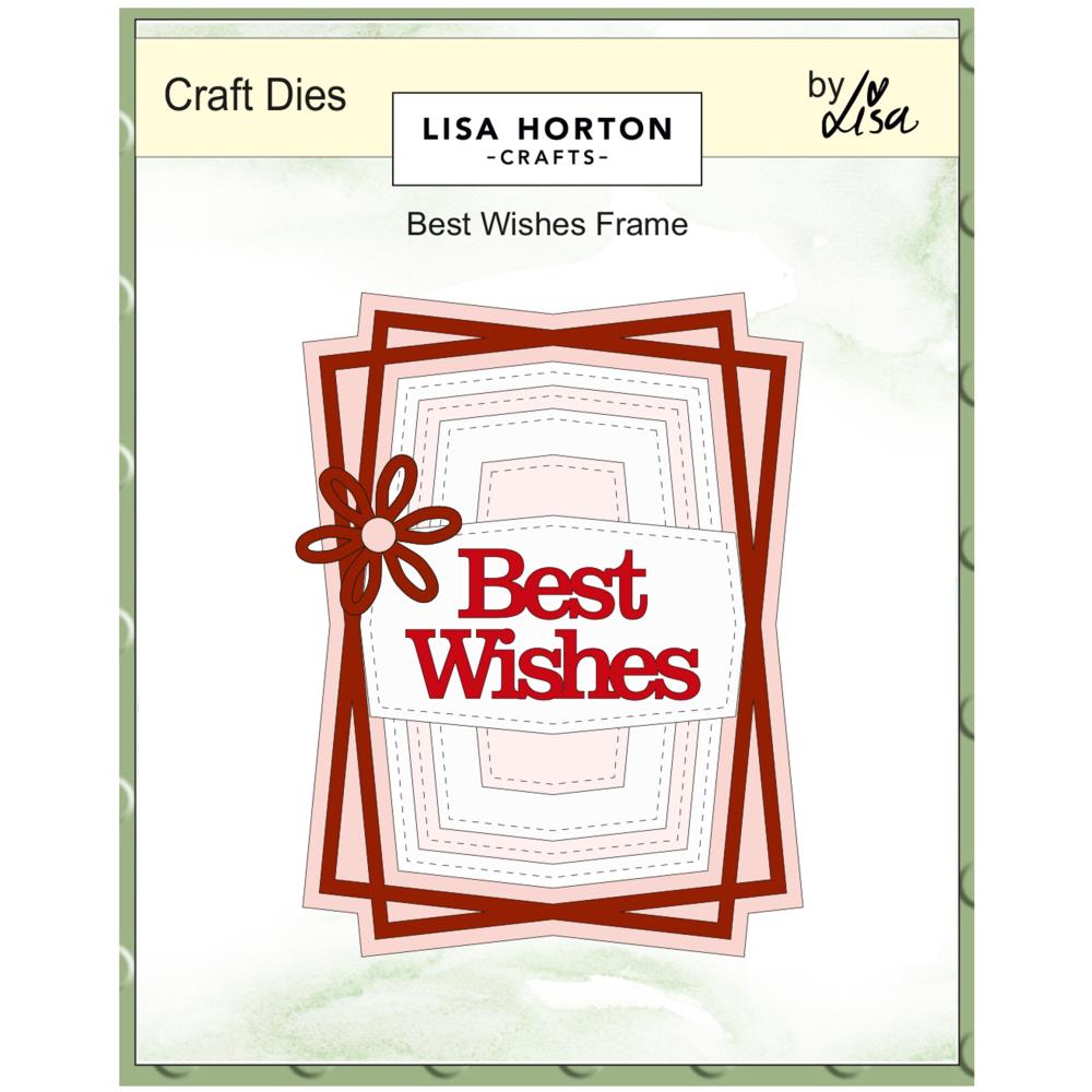 Lisa Horton Crafts Dies -  Best Wishes Frame 