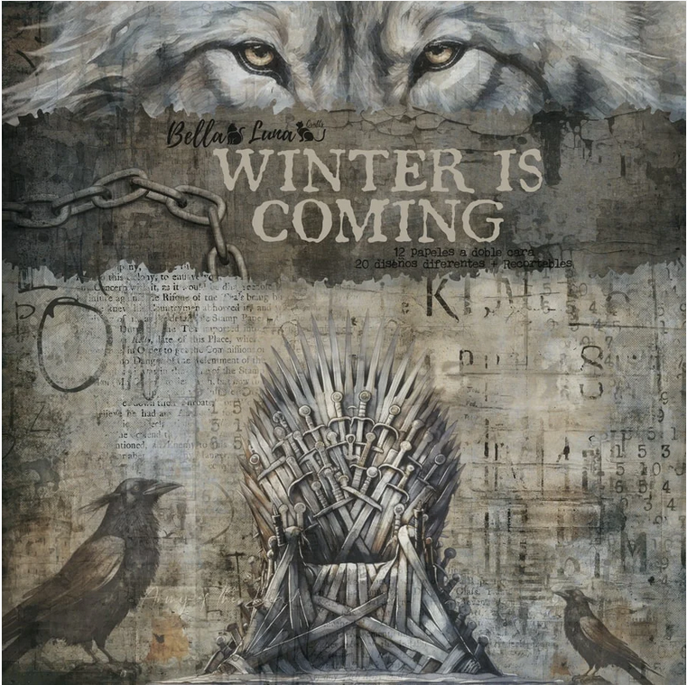  Bellaluna Crafts Pad 12x12" Bellaluna Crafts with 12 double-sided papers Winter is Coming