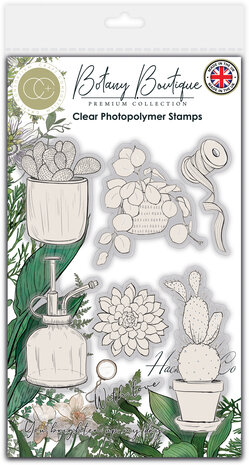 Craft Consortium - Botany Boutique Clear Stamps Cactus