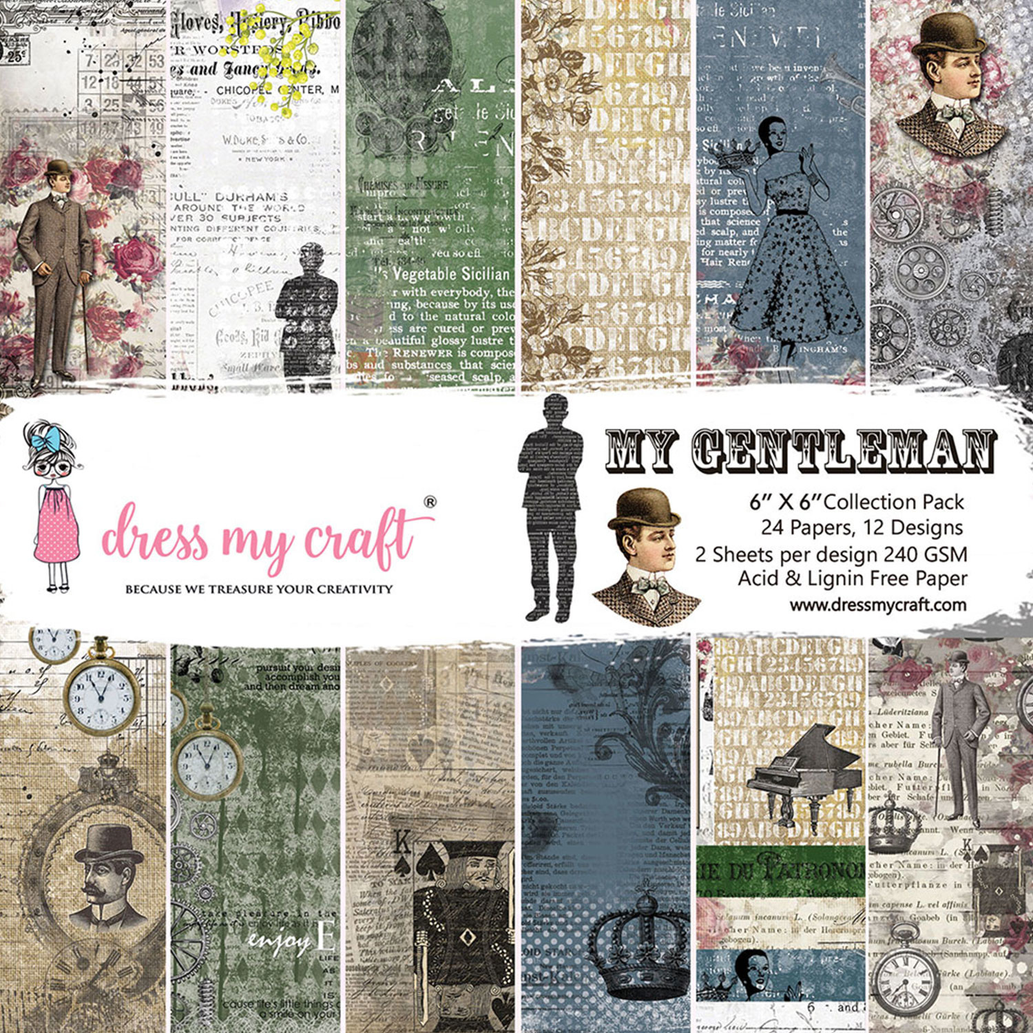 dress-my-craft-my-gentleman-6x6-inch-paper-pad-dmc