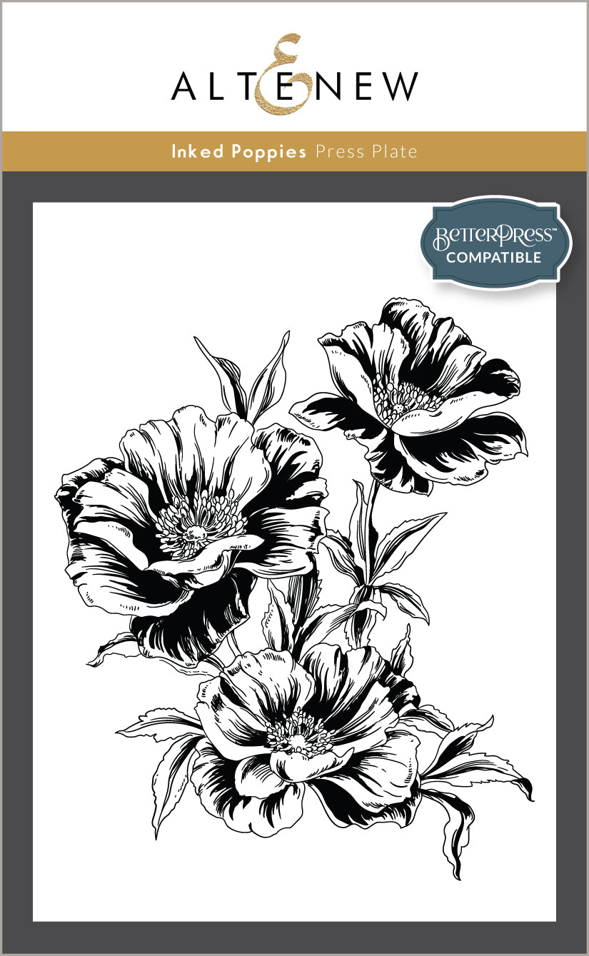 Altenew - Inked Poppies Press Plate Set