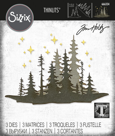 Sizzix Thinlits Die Set - Thinlits Die by Tim Holtz Forest Shadows (3pcs)