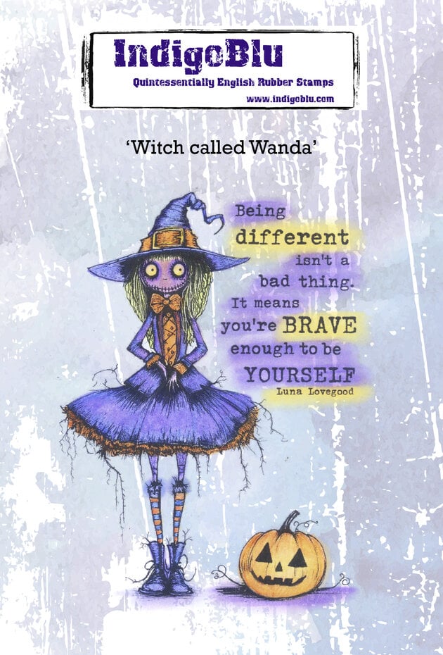 IndigoBlu - Witch Called Wanda A6 Rubber Stamps 