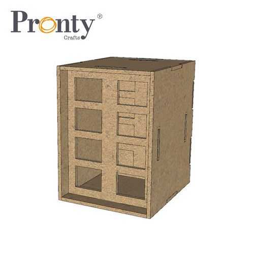 Pronty MDF Aufbewahrsystem Half Box Acrylic Pens Storage