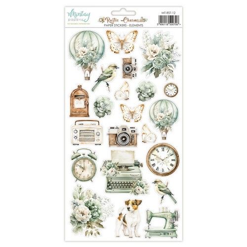 Mintay 6 x 12 Paper Stickers - Rustic Charms - Elements