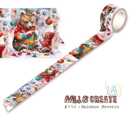 AALL and Create - Washi Tape 25mm 10m Rainbow Reverie