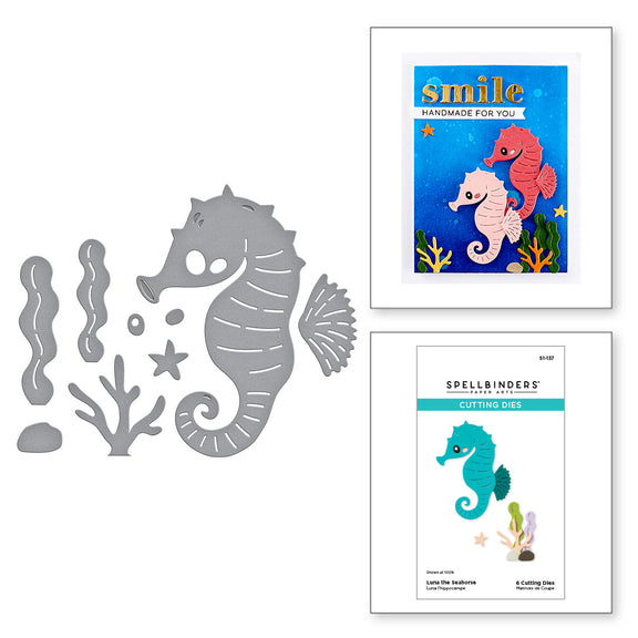 Spellbinders - Luna the Seahorse Etched Dies