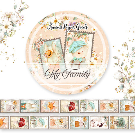 Memory Place - Kawaii Paper Goods My Family Washi Tape