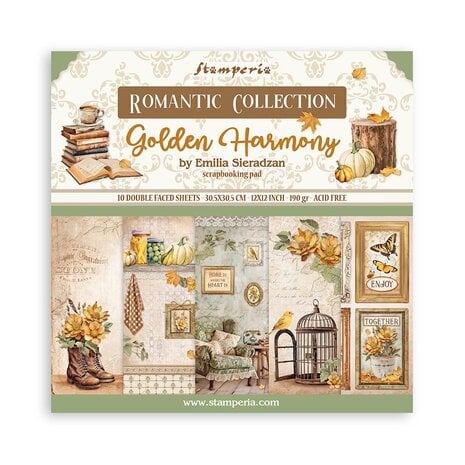 Stamperia - Golden Harmony 12x12 Inch Paper Pack