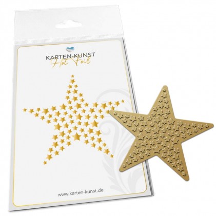 Karten-Kunst Hot Foil Plate kk-HF033 - Star of Stars