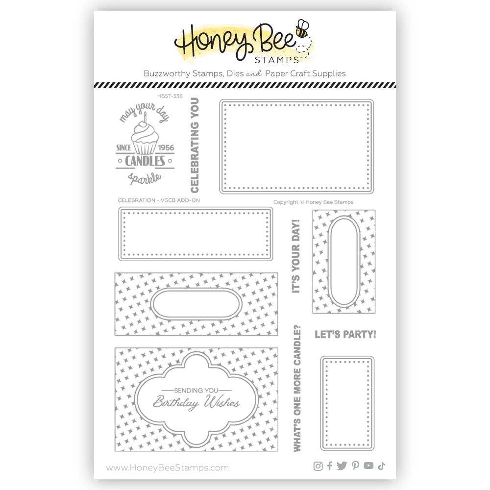 Honey Bee - Celebration VGCB Add-On 6x8 Stamp Set