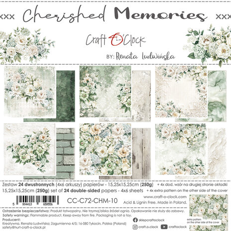 Craft O'Clock - Cherished Memories 6x6 Inch Paper Set