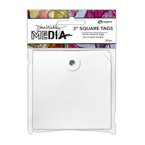 Ranger - Dina Wakley MEdia Square Tags 3 Inch (20pcs)