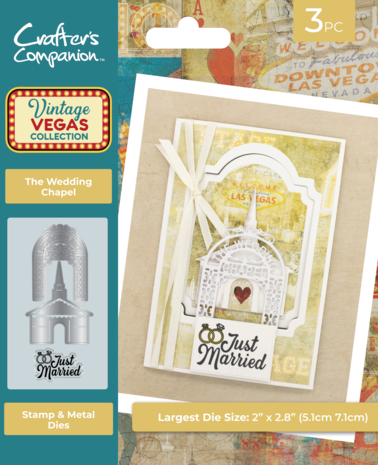 Crafter's Companion - Vintage Vegas Stamp & Die The Wedding Chapel