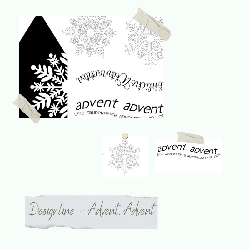 Creative Depot - Stempelset - Designline - Advent, Advent