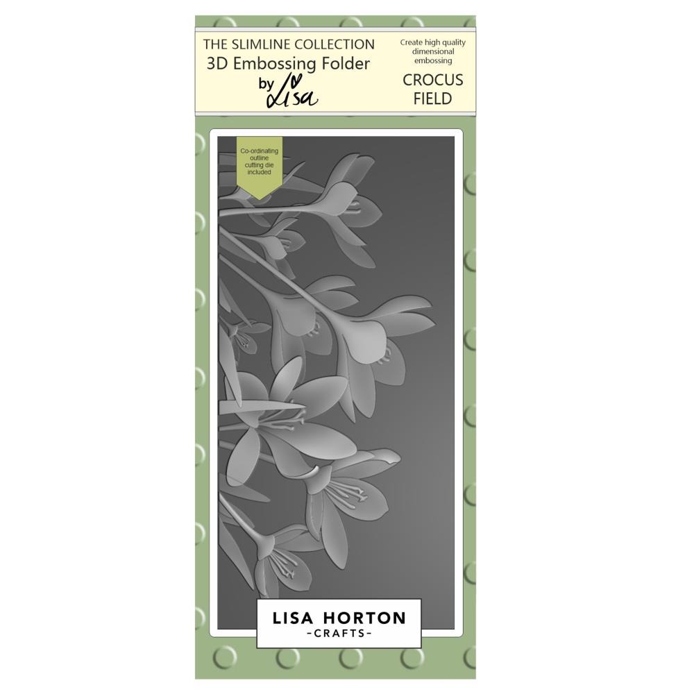 Lisa Horton Crafts Embossing Folder - Crocus Field 