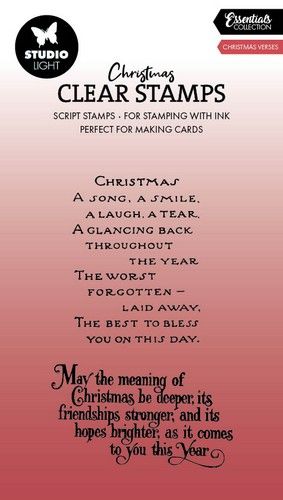 Studio Light Clear Stamp Christmas verses Essentials nr.713