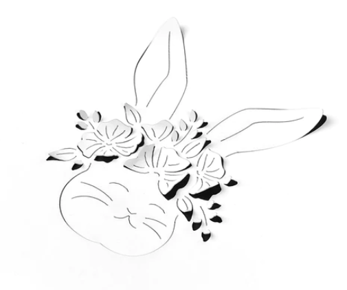 Alexandra Renke - Die 'Negativ-Hase mit Blumen'