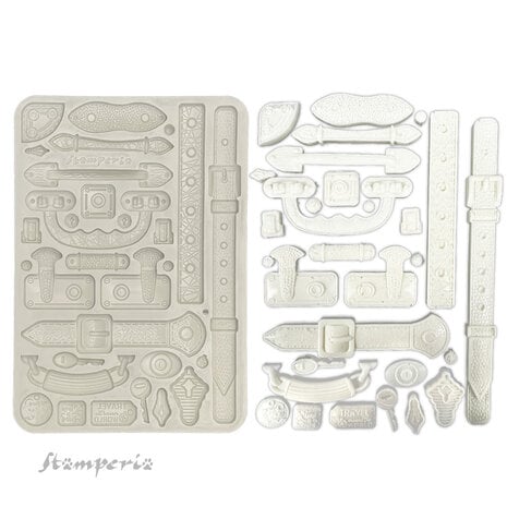 Stamperia - Art of Travelling A5 Silicon Mould Belts And Handles