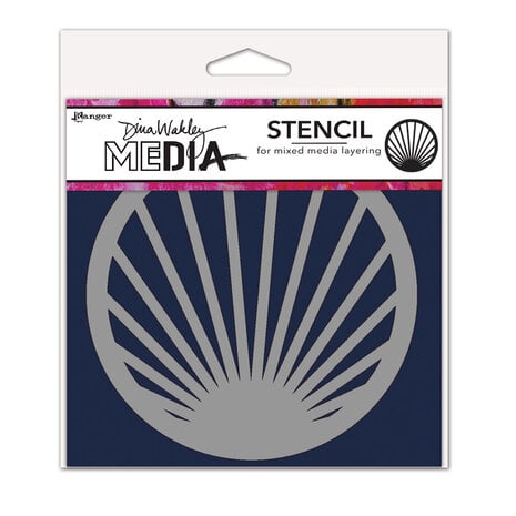 Dina Wakeley MEdia Stencils Burst Coaster 