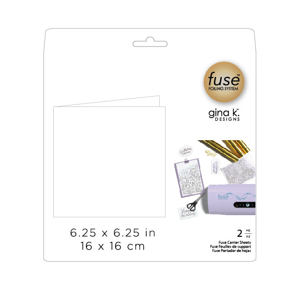 Gina K Designs - Fuse Foiling System Carrier Sheets 2-pack