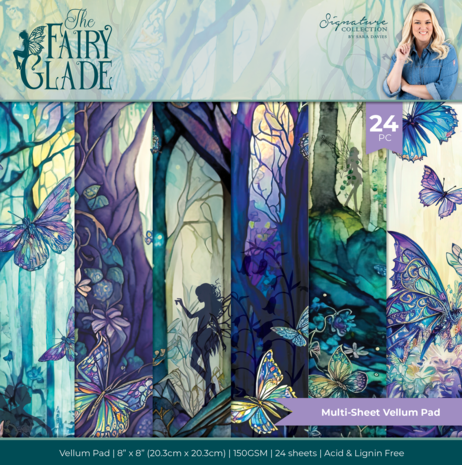 Crafter's Companion - Fairy Glade 8x8 Inch Vellum Pad