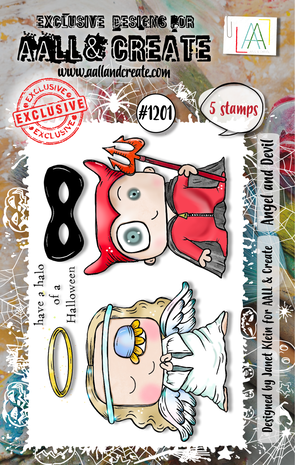 AALL & Create - Stamp Set A7 Angel and Devil