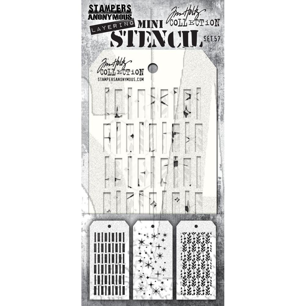 Tim Holtz Mini Layering Stencil: Set #57 