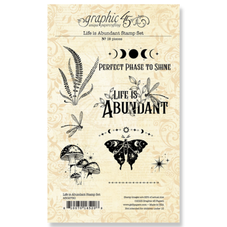 Graphic 45 - Life is Abundant Stamp Set