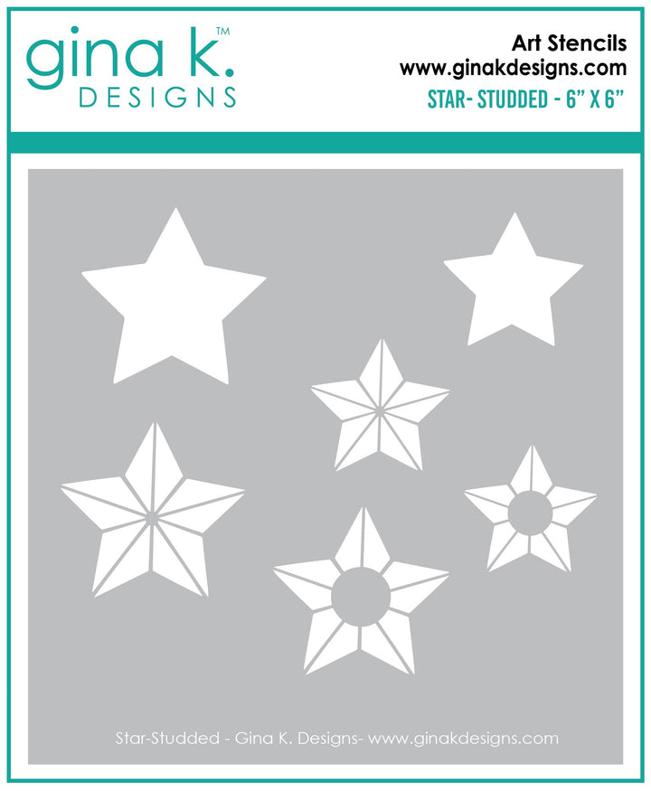 Gina K Designs -  STENCIL- Star-Studded 