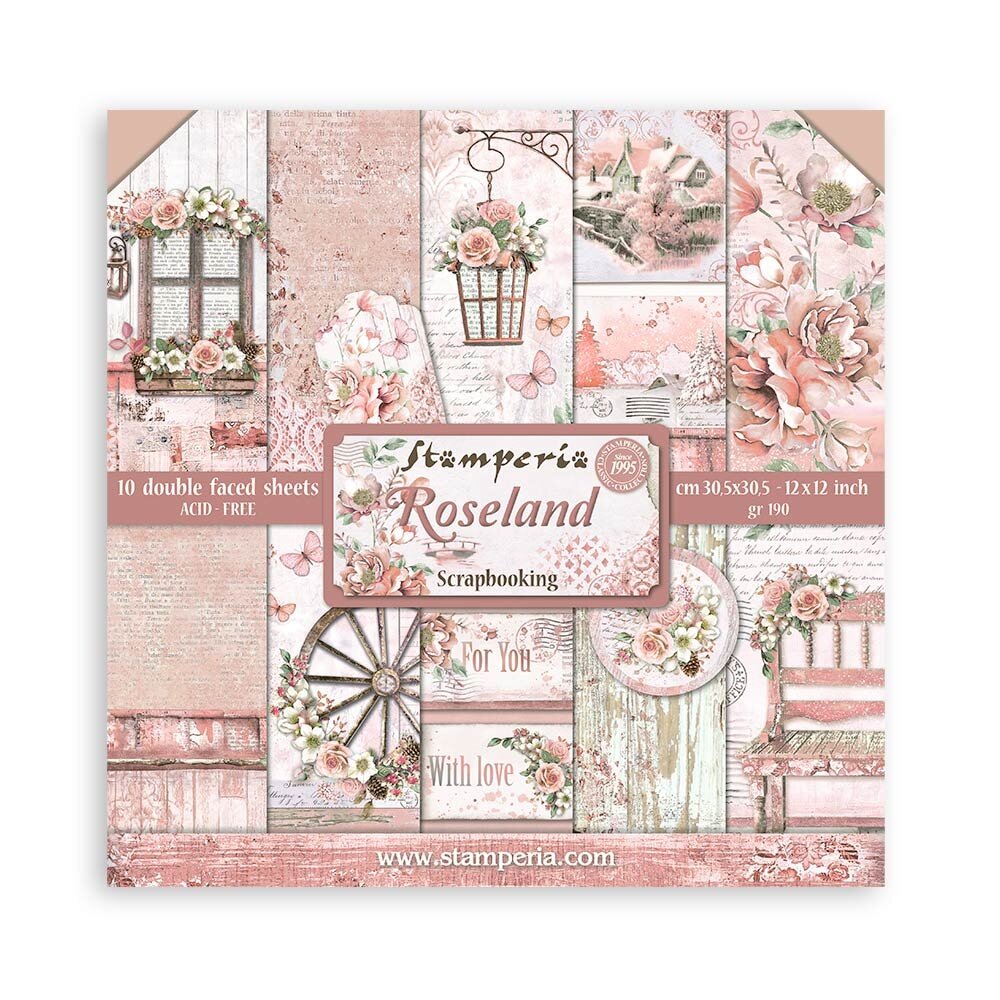 Stamperia - Roseland 12x12 Inch Paper Pack