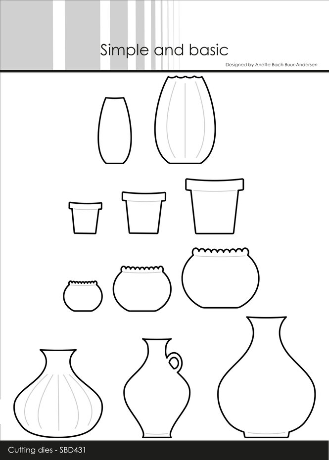 Simple and Basic - Pots and Vases Dies