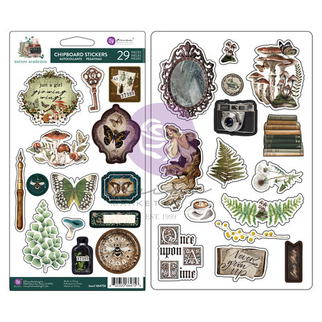 Prima Marketing - Nature Academia Chipboard Stickers (29pcs)