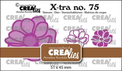 Crealies Xtra Anemoon klein