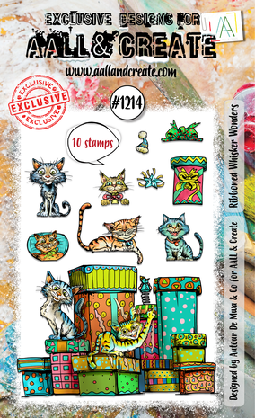 AALL & Create - Stamp Set A6 Ribboned Whisker Wonders 