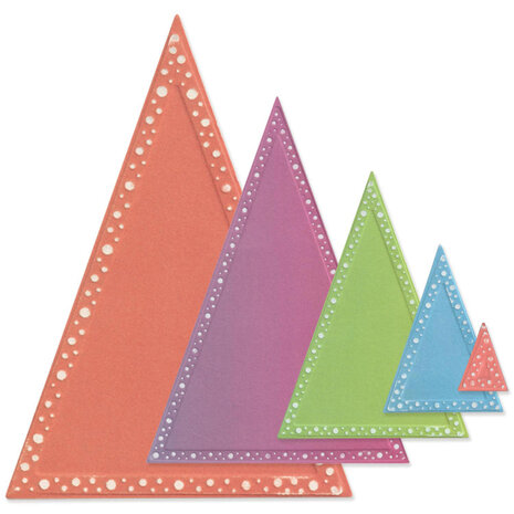 Sizzix Framelits - Framelits Die by Stacey Park Fanciful Framelits, Patti's Perfect Triangles (16pcs)