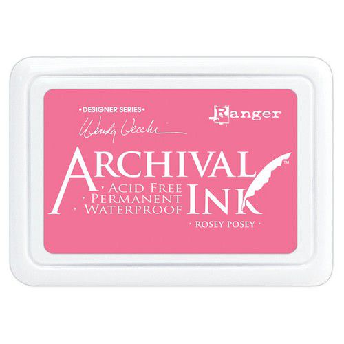 Ranger Archival Ink pad - Rosey Posey