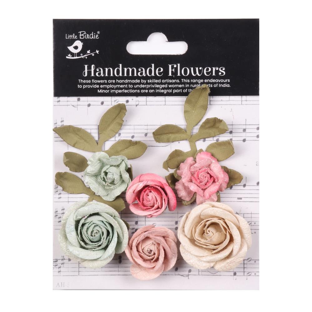 Little Birdie Foina Paper Flowers 8/Pkg