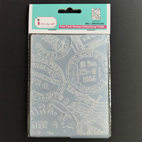 Dress My Craft - Embossing Folder Post Card Stamps