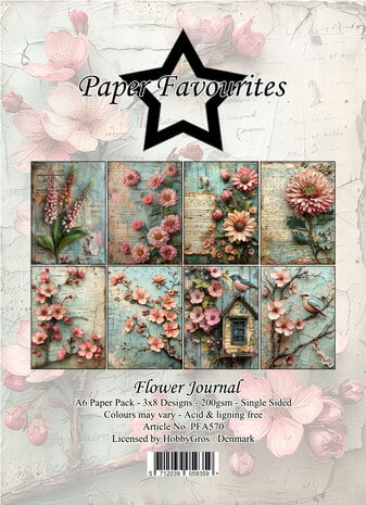 Paper Favourites - Flower Journal A6 Paper Pad