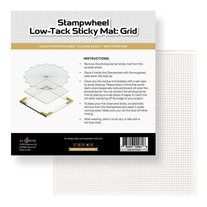 Altenew - Stampwheel - Low Tack Sticky Mat: Grid