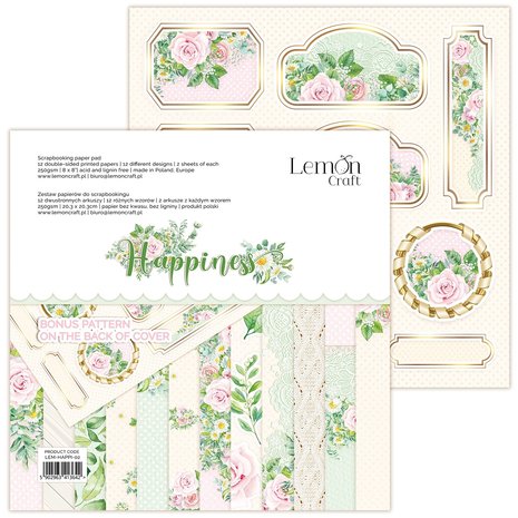 Lemon Craft - Happiness 8x8 Inch Paper Pad