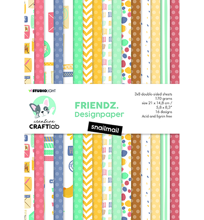 Studio Light Paper Pad -Snailmail Friendz nr.86