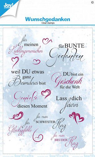 Joy! Crafts Clearstamp A6 - Clearstamps _ Wunschgedanken (DE) KreativDsein Design