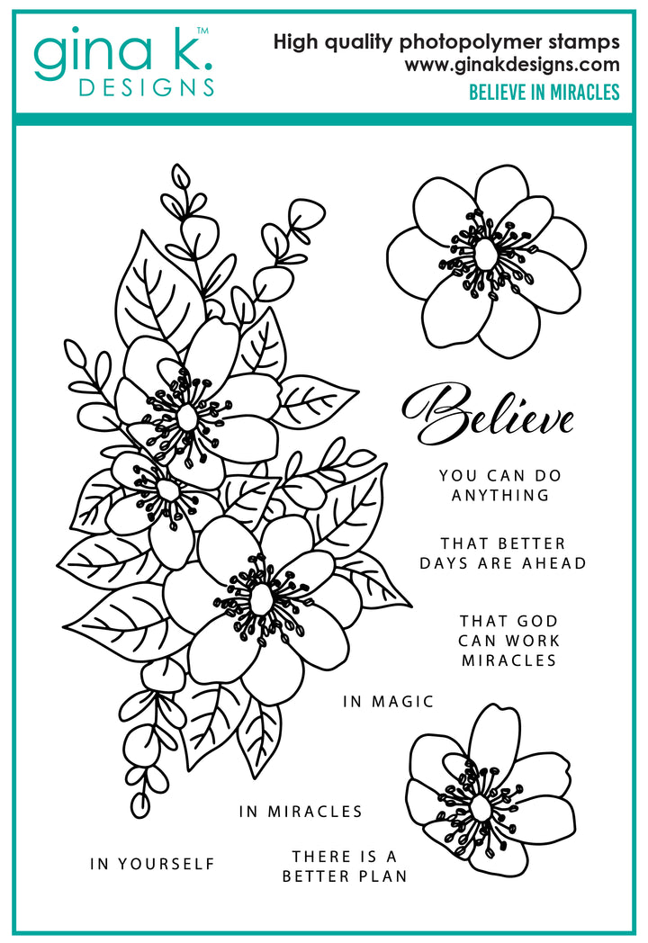 Gina K Designs - STAMPS- Believe in Miracles