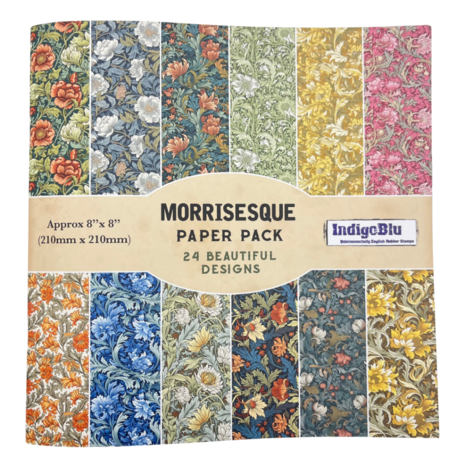 IndigoBlu - Morrisesque 8x8 Inch Paper Book