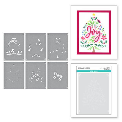 Spellbinders - Layered Joy Tree Stencils