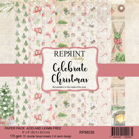 reprint-celebrate-christmas-8x8-inch-paper-pack-rp