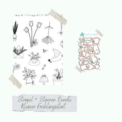 Creative Depot - Bundle - Kleiner Frühlingsstart - Stempelset & Stanzen