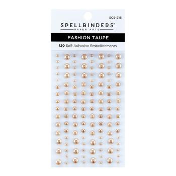 Spellbinders - Fashion Taupe Color Essentials Pearl Dots  